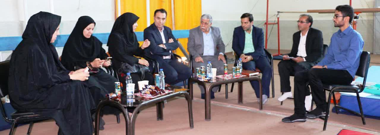رئیس فدراسیون ژیمناستیک جمهوری اسلامی ایران در کاشان